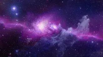 Papel de parede digital de nebulosa roxa e cinza, espaço, estrelas 2K papel de parede