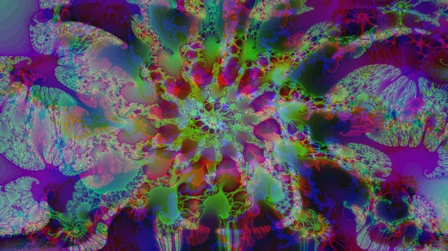 紫色分形 HD 壁纸