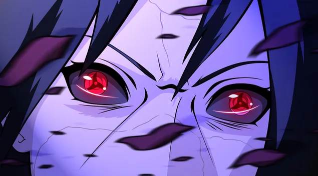 Purple Itachi & red shringan eye