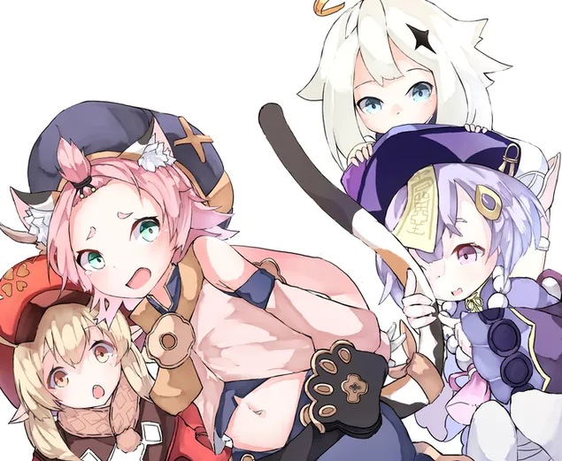 Tapeta Qiqi našla Dionin príbeh | Ganshin Impact 2K