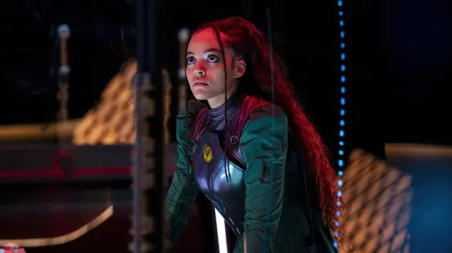 Quintessa Swindell sebagai Cyclone - Black Adam (film 2022) 4K wallpaper