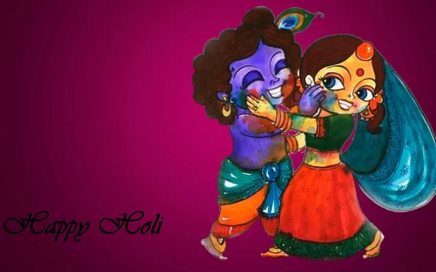 radhe shayam soittaa holia yhdessa lataa