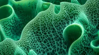 radiant codium algae glowing under natural sunlight