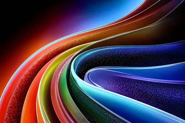 עקומות קורנות של אנרגיה קוסמית 2K טפט