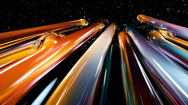 Hình nền Thiết kế kính rạng rỡ tràn ngập vẻ đẹp trừu tượng 8K