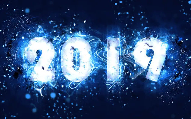 Radiant new year 4K wallpaper
