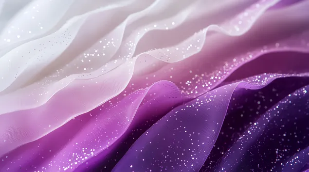 גלי משי קורנים עם הדגשות נוצצות 8K טפט