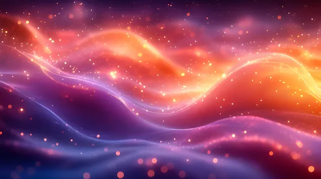 امواج تابشی: طیفی از درخشش کیهانی کاغذدیواری  2K