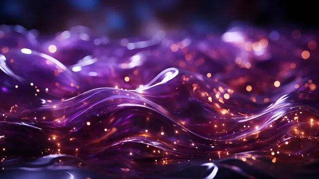 Radiant Waves: Simphony of Purpur Light 4K pozadina