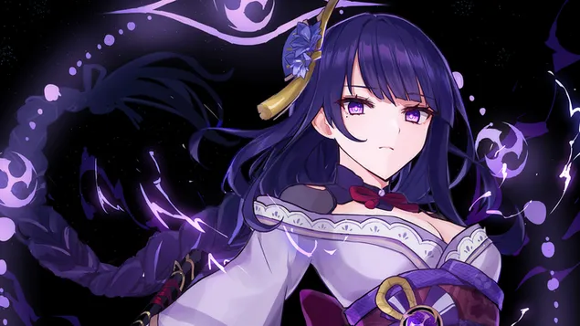 雷電将軍（エレクトロキャラクター）| 原神インパクト【アニメビデオゲーム】 4K 壁紙