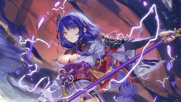 ไรเดน โชกุน | Genshin Impact (วิดีโอเกมออนไลน์) 4K วอลเปเปอร์