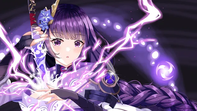 雷電將軍（永恆之神）| Genshin Impact（動漫電子遊戲） 4K 壁紙