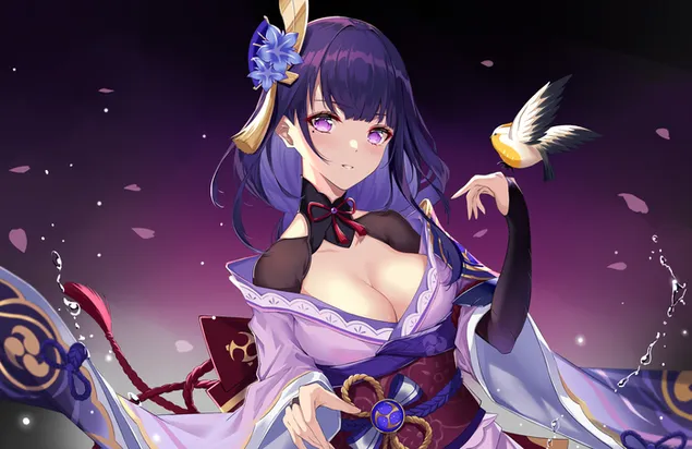 raiden shogun speel met voel | genshin impak aflaai