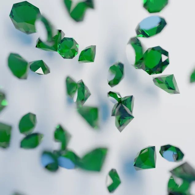 エメラルドの雨 4K 壁紙