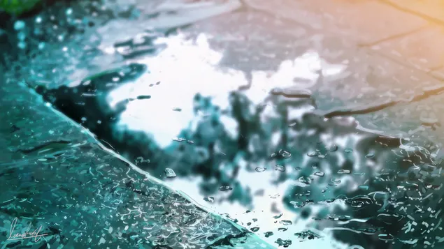 Apa de ploaie 4K imagine de fundal