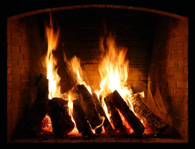 燃える煙の中の暖炉の眺め ダウンロード