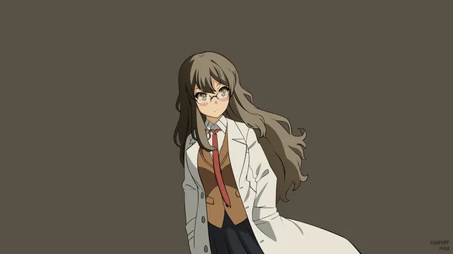 Раскал не сонува за зајачко девојче Сенпаи - Рио Футаба 4K тапет