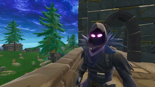 Raven - Fortnite Battle Royale 4K muurpapier