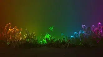 (주)레이저 결정 4K 배경화면