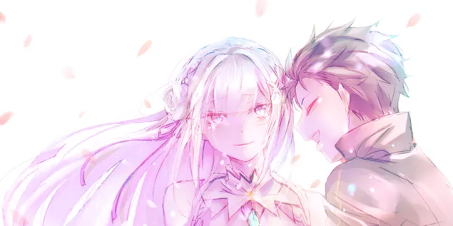 Re: Zero - אמיליה ונאצוקי סובארו 2K טפט