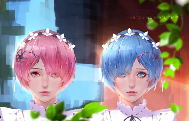 Re：异世界的零开始生活 - 拉姆与雷姆 HD 壁纸