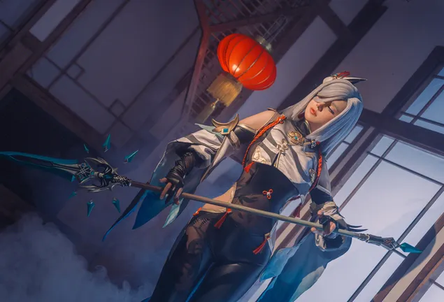 真正的動漫女孩沉河（原神） HD 壁紙