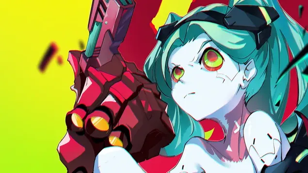 Pistola Rebecca de Cyberpunk: Edgerunners netflix anime