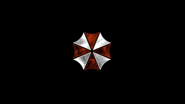 Paraguas rojo y blanco, resident evil 4K fondo de pantalla