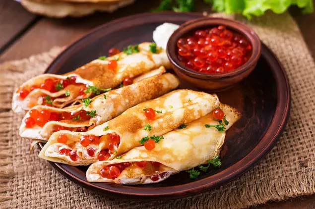 red caviar wrap met heerlijke pannenkoeken download