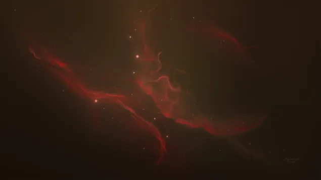 Red eden nebula   4K wallpaper