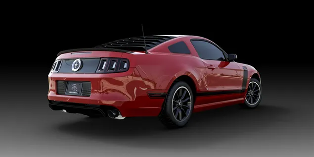 videz zadnje strani rdecega ford mustanga boss 302 prenos