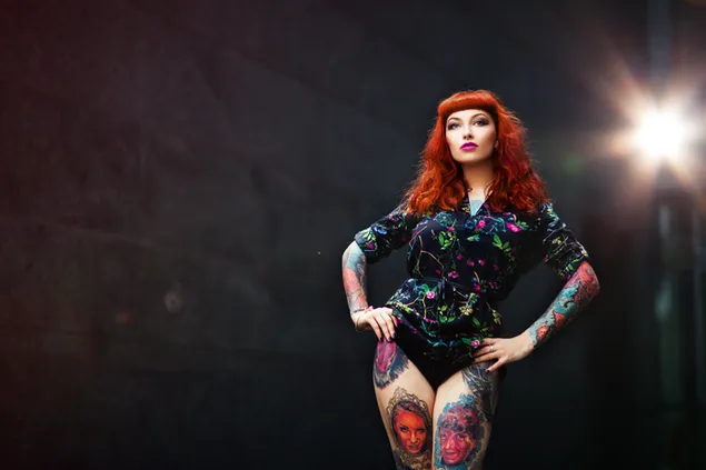 Red Hair Tattoo Woman