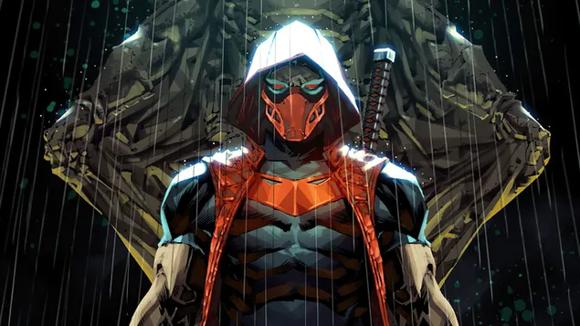 Ред Хоод (ДЦ) Оутлав Анти Херо 4K позадина