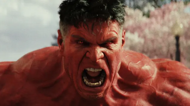 red hulk o captaen meiricea: scannan brave new world marvel ioslodail
