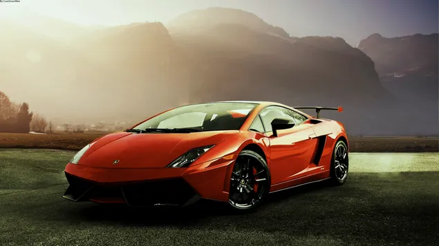 Lamborghini Gallardo màu đỏ