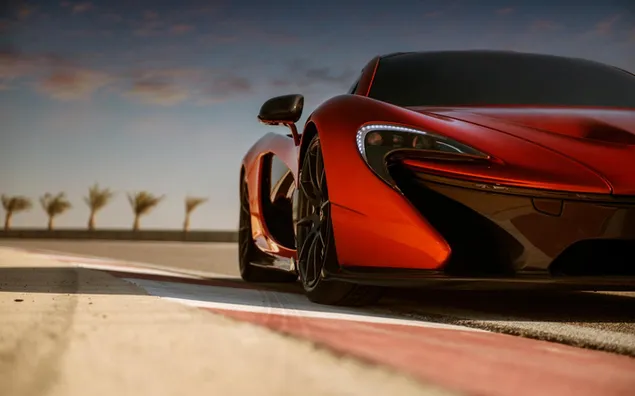 Coche deportivo rojo McLaren P1 HD fondo de pantalla