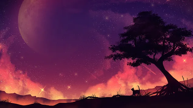 Red Night Sky  download