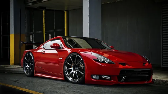 室內紅色日產 350Z HD 壁紙