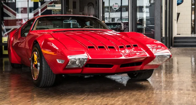 Red pontiac design super car