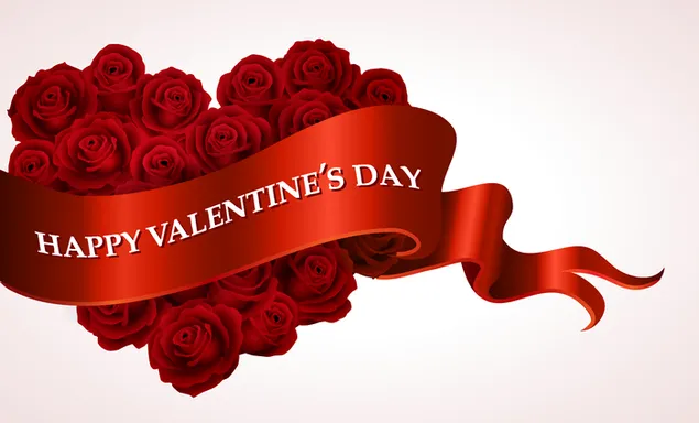 Røde roser hjerte - Valentinsdag download