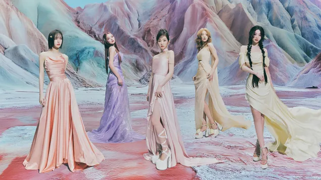 สมาชิก Red Velvet ทั้งหมด | อัลบั้ม 'Cosmic' (Midnight Sun - Sanctuary Ver.) ถ่ายแบบ 4K วอลเปเปอร์