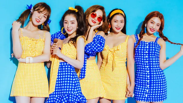 „Red Velvet“ nariai (K-pop grupė) 4K ekrano užsklanda
