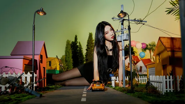 red velvet's adorable 'joy' in 'queendom' mv photoshoot aflaai