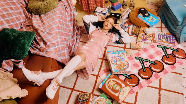 A Red Velvet imádnivaló 'Yeri'-je a 'Queendom' MV Shootban 4K háttérkép