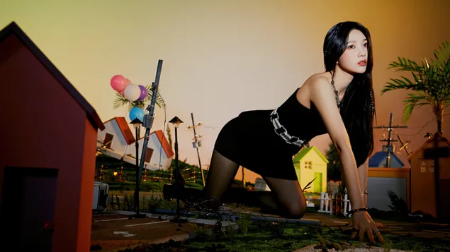 red velvet se pragtige 'joy' in 'queendom' mv shoot aflaai