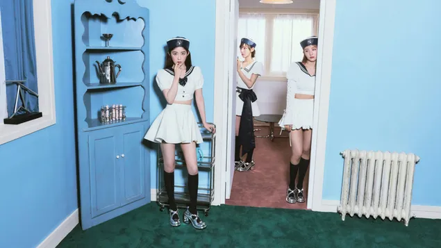 irene red velvet le seulgi & wendy - albam 'cosmic' (mysterious hotel ver.) shoot ioslodail