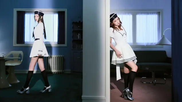 red velvet's joy with yeri - 'cosmic' album (mysterious hotel ver.) shoot aflaai