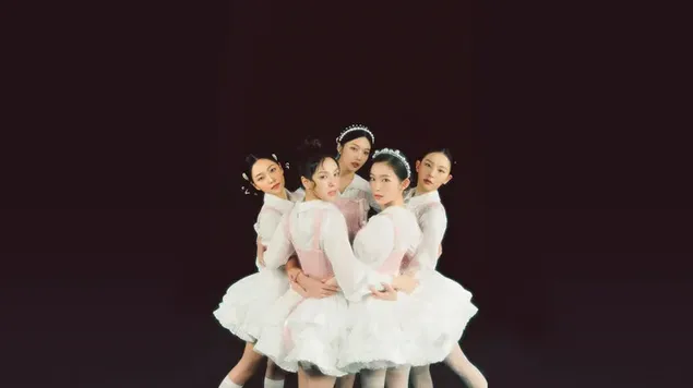 สมาชิกของ Red Velvet ในการถ่ายภาพ MV 'Feel My Rhythm' 4K วอลเปเปอร์