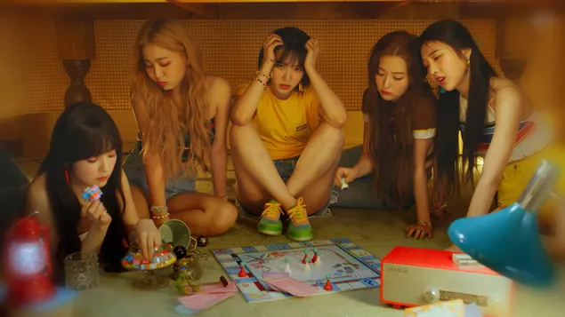 레드벨벳 멤버들이 '음파음파' 뮤직비디오(The Album)에 출연했다. 4K 배경화면