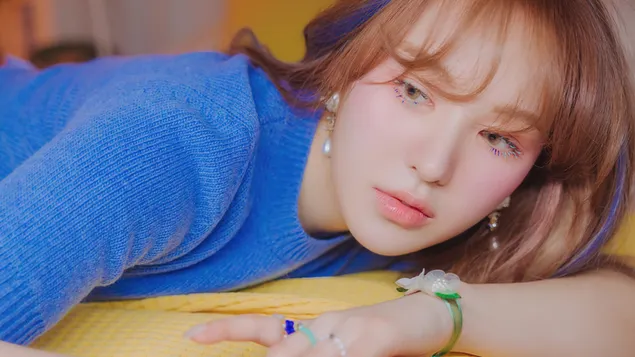 Wendy Red Velvet dalam Penggambaran MV 'Like Water' [2021] 4K kertas dinding